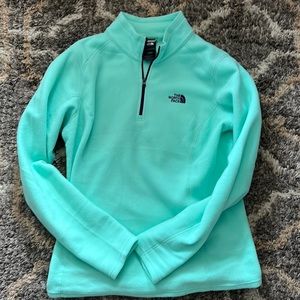 The North Face 1/4 zip fleece pullover.